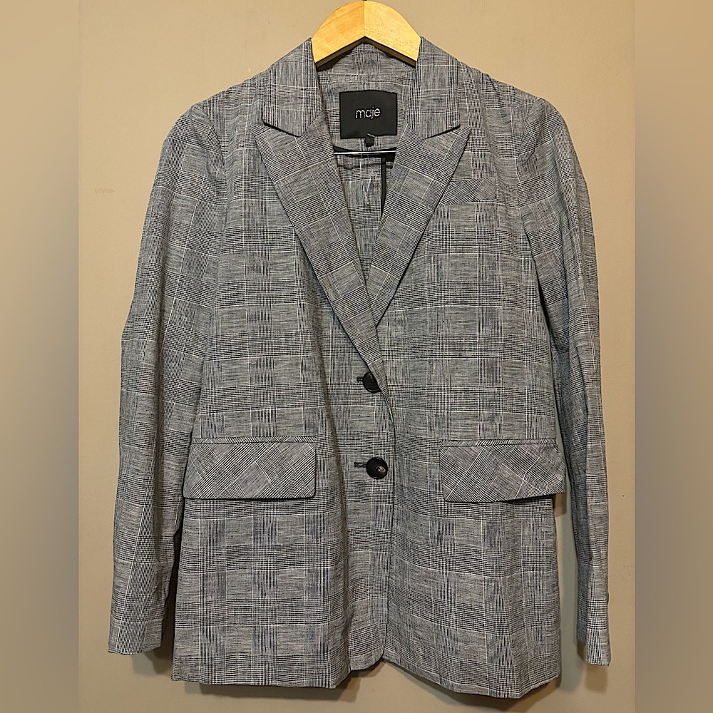 MAJE Checked Blazer